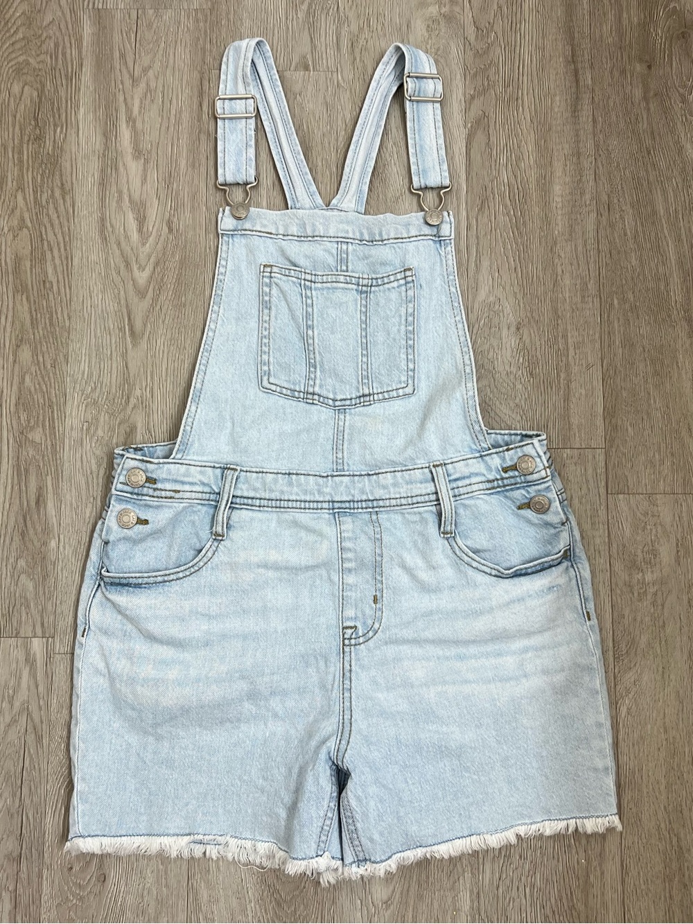 Cat & Jack Light Blue Denim Short Overalls